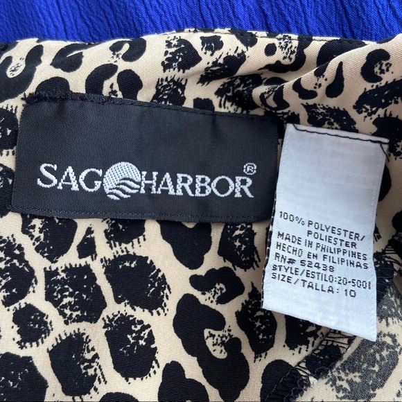 Sag Harbor Leopard Print Wrap Sleeveless Dress - Picture 3 of 14